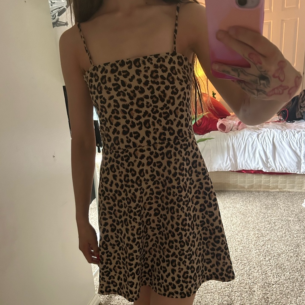 cheetah print dress